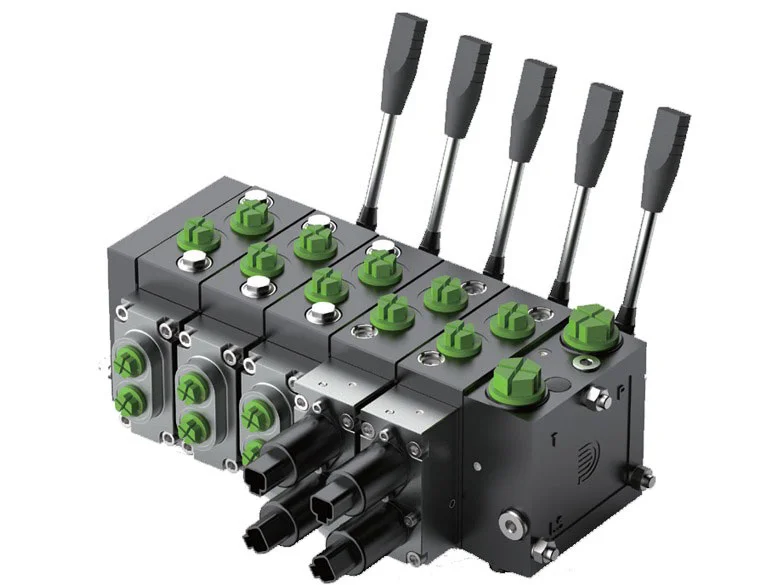 Proportional directional spool valve type LSPV, features a modular design with a stackable assembly system.