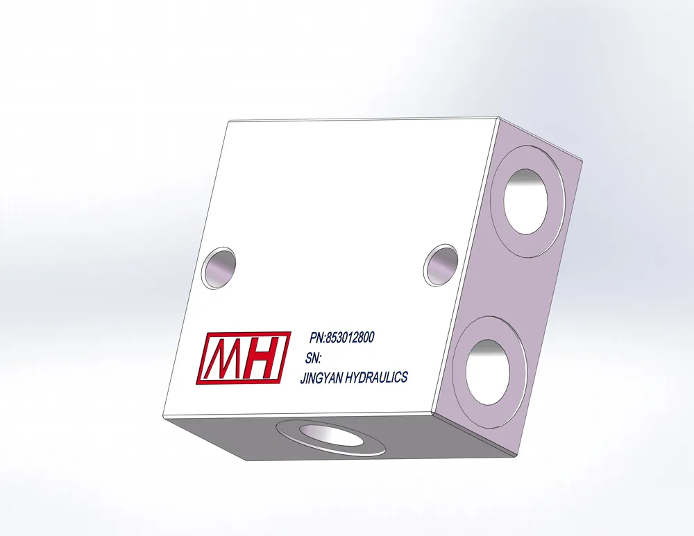 A shuttle valve with two mounting holes